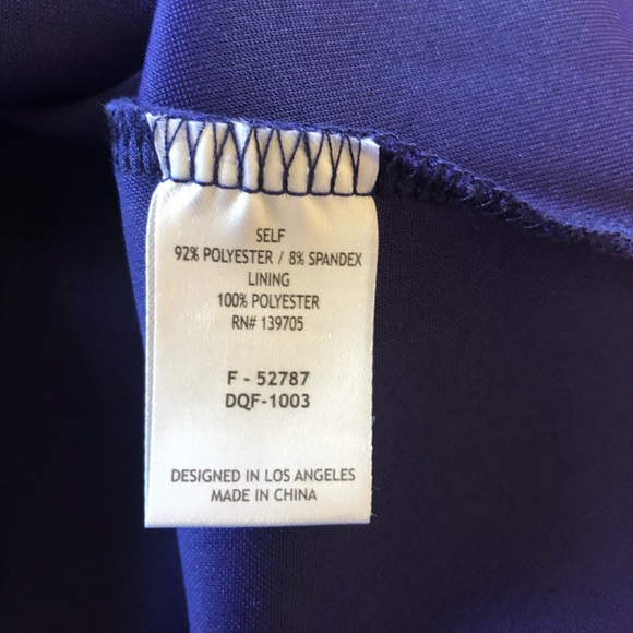 Honey and Rosie Purple Short Sleeves Mini Dress. - Picture 4 of 8